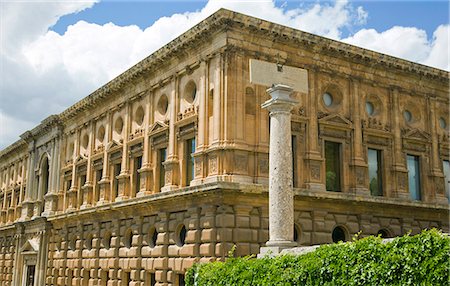 spain - Palace of Charles V, Alhambra, Granada, Andalusia, Spain, Europe Stock Photo - Rights-Managed, Code: 855-08420547