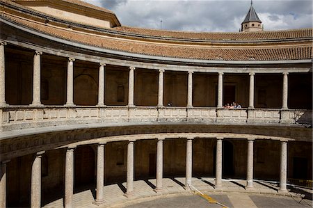 simsearch:855-08420587,k - Palace of Charles V, Alhambra, Granada, Andalusia, Spain, Europe Photographie de stock - Rights-Managed, Code: 855-08420556