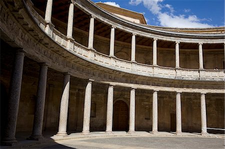 Palace of Charles V, Alhambra, Granada, Andalusia, Spain, Europe Stock Photo - Rights-Managed, Code: 855-08420557