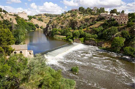 Townscape by River Tagus, Toledo, Spain, Europe Stock Photo - Rights-Managed, Code: 855-08420568