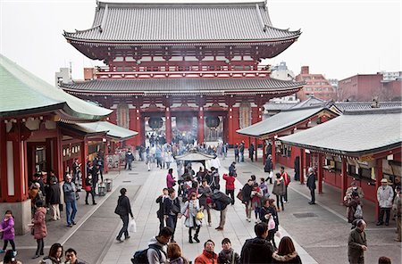 Kaminarimon, Senso-ji, Asakusa district, Tokyo, Japan Stock Photo - Rights-Managed, Code: 855-08420606