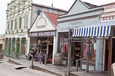 simsearch:855-08420626,k - Sovereign Hill, museum depicts the 1850s goldmining township in Ballarat, west of Melbourne, Victoria, Australia Stockbilder - Lizenzpflichtiges, Bildnummer: 855-08420610