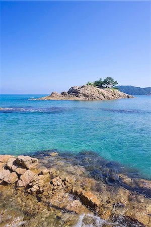 A beach at Seaside resort of Uradome Coast,  Sea of Japan, Iwami-cho, Tottori Prefecture, Japan Photographie de stock - Rights-Managed, Code: 855-08420772