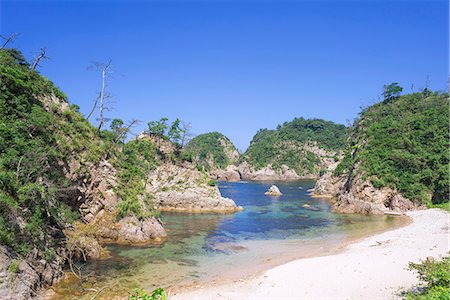 simsearch:855-08420786,k - A beach on Kamogaiso(Duck's rocky shore), Uradome Coast,  Sea of Japan, Iwami-cho, Tottori Prefecture, Japan Photographie de stock - Rights-Managed, Code: 855-08420788