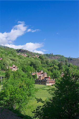 sichuan - Valley of beauty, Tibetan folk house, Jiaju village, Danba (Rongzhag Zong), Garzê Tibetan Autonomous Prefecture, Sichuan Province, PRC Stock Photo - Rights-Managed, Code: 855-08420842