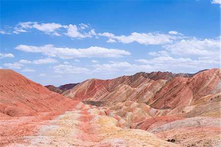 Zhangye Danxia National Geological Park, Linze county, Zhangye, Gansu Province, Hexi corridor, silk road,  PRC Stock Photo - Rights-Managed, Code: 855-08580893