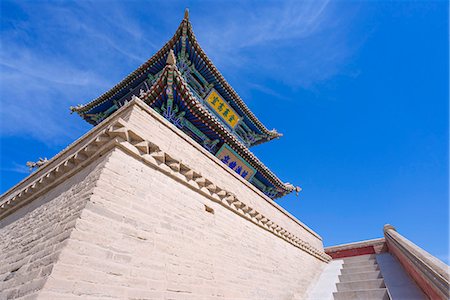 silk road - Bell tower of Dayun temple(Dayunsi), Wuwei, Gansu Province, Hexi corridor, silk road,  PRC Stock Photo - Rights-Managed, Code: 855-08580903