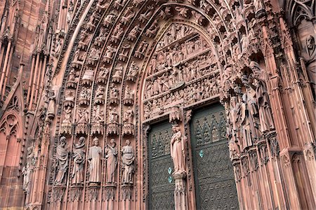 strasbourg - Nortre Dame Cathedral, Strasbourg, Alsace region, France Foto de stock - Con derechos protegidos, Código: 855-08781594