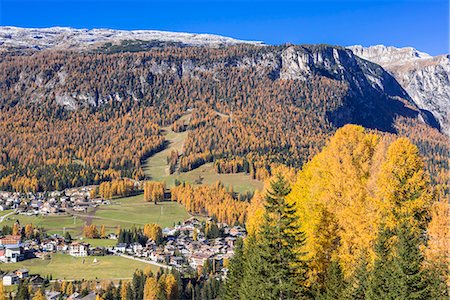 simsearch:855-08781660,k - Autumn larch colours at Dolomiti Alps, Dolomites, Italy Stockbilder - Lizenzpflichtiges, Bildnummer: 855-08781658