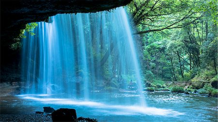 east asia places - Nabegataki Falls, Oguni town, Kumamoto prefecture, Kyushu, Japan Stock Photo - Rights-Managed, Code: 855-08781666