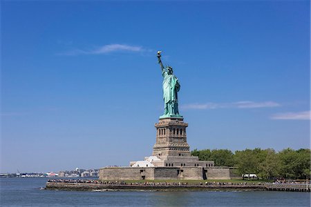 Statue of Liberty on Liberty Island, New York, United States Stock Photo - Rights-Managed, Code: 855-08781683