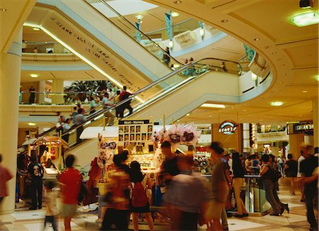 singapore shopping malls - Raffles Place Shopping Centre, Singapore Stock Photo - Rights-Managed, Code: 855-02985729