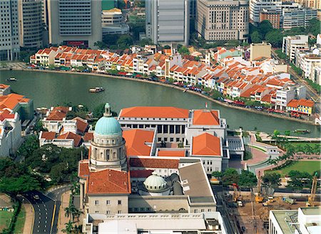 Boat Quay Swissotel Stamford, Singapour Photographie de stock - Rights-Managed, Code: 855-02985720