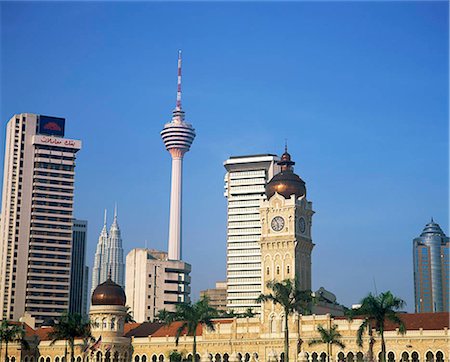 Overlooking KL Tower from Sultan Abdul Samad, Kuala Lumpur Foto de stock - Con derechos protegidos, Código: 855-02985741