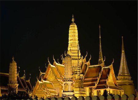 Wat Phra Kaeo, Bangkok, Thailand Stock Photo - Rights-Managed, Code: 855-02985773