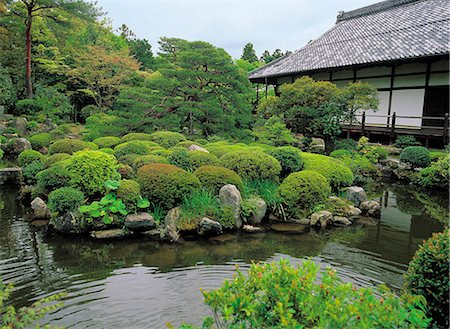 simsearch:855-02985946,k - Tojiin Tempel & in seinem Garten 'Shinji-Chi', Kyoto, Japan Stockbilder - Lizenzpflichtiges, Bildnummer: 855-02985924