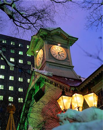 Tokei-Dai Clock Tower, Sapporo, Hokkaido, Japan Stock Photo - Rights-Managed, Code: 855-02985968