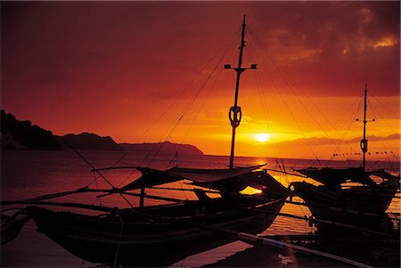 philippines sunsets - Palawan Port, Philippines Stock Photo - Rights-Managed, Code: 855-02986253