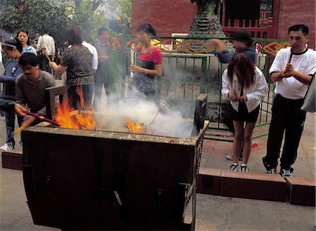 simsearch:855-02988357,k - Yong He Gong, the largest Buddhist (Dalai) temple in Beijing, China Stock Photo - Rights-Managed, Code: 855-02986352