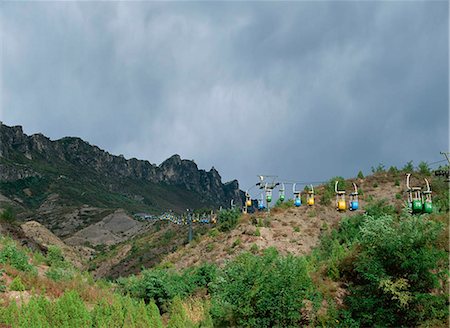 simatai - Simatai, téléphérique de la grande muraille, Pékin, Chine Photographie de stock - Rights-Managed, Code: 855-02986379