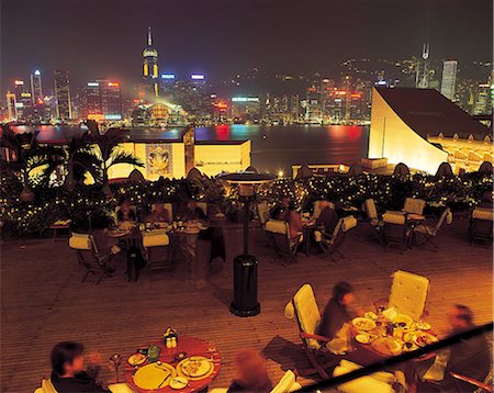 restaurant building in hong kong - Sun Terrace, Peninsula Hotel, Hong Kong Stock Photo - Rights-Managed, Code: 855-02986474
