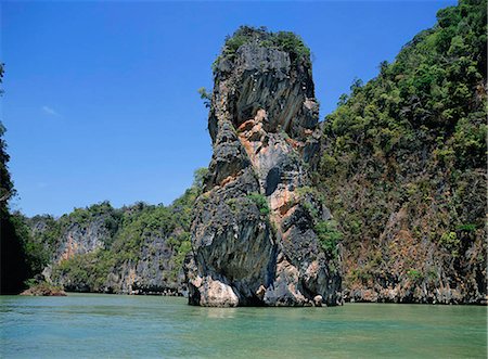 phang nga bay - Islands at Phang Nga Bay, Thailand Foto de stock - Con derechos protegidos, Código: 855-02986645