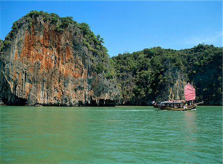 phang nga bay - Islands, Thailand Foto de stock - Con derechos protegidos, Código: 855-02986656