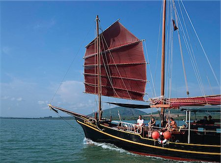 phang nga bay - Chinese junk cruise at Phang Nga Bay, Thailand Foto de stock - Con derechos protegidos, Código: 855-02986750