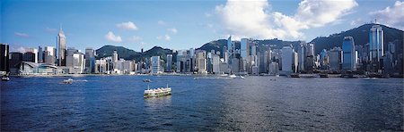 Hong Kong Skyline from Kowloon Foto de stock - Con derechos protegidos, Código: 855-02986928