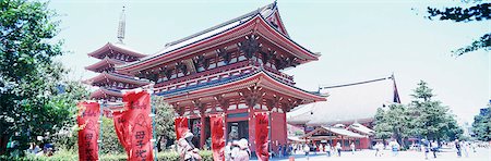 simsearch:855-02986986,k - Asakusa Shrine & Pagoda Foto de stock - Con derechos protegidos, Código: 855-02986975