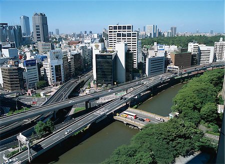 simsearch:855-02987005,k - Blick auf die Schnellstraße, Tokio, Japan Stockbilder - Lizenzpflichtiges, Bildnummer: 855-02987014