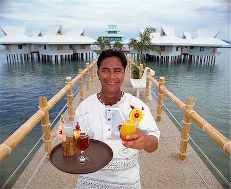 resort service - Waiter Stock Photo - Rights-Managed, Code: 855-02987102