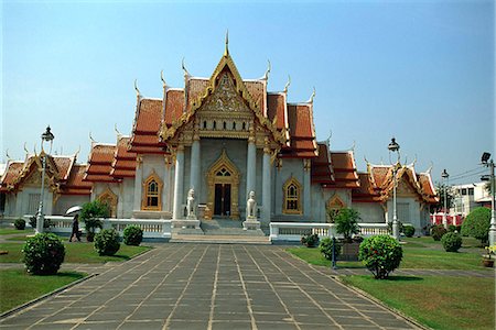 Wat Benchamabophit (Marble Temple), Bangkok Foto de stock - Direito Controlado, Número: 855-02987346