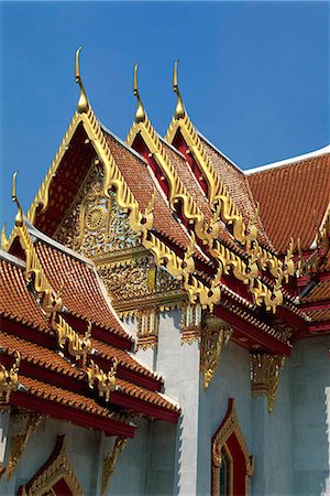 simsearch:855-02985790,k - Wat Benchamabophit (Marble Temple), Bangkok Foto de stock - Con derechos protegidos, Código: 855-02987348