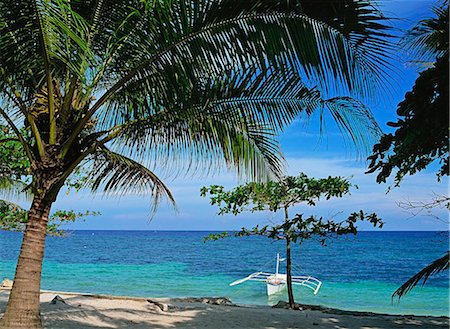 A boat by the beach Stock Photo - Rights-Managed, Code: 855-02987615