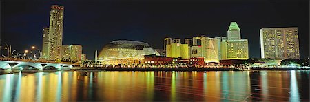 esplanade marina bay - Esplanade - Theatres on The Bay Stock Photo - Rights-Managed, Code: 855-02987769