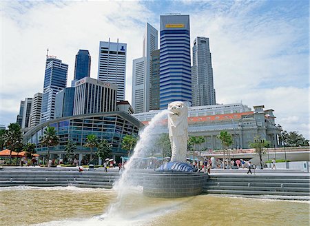 La Merlion Photographie de stock - Rights-Managed, Code: 855-02987833