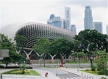 Esplanade - Theatres on The Bay Photographie de stock - Rights-Managed, Code: 855-02987848