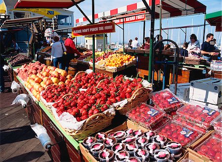 san francisco california shopping - Fruit market at Fishermen Wharf, San Francisco Stock Photo - Rights-Managed, Code: 855-02988071