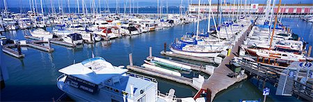 Yacht club at Fisherman's Wharf, San Francisco Fotografie stock - Rights-Managed, Codice: 855-02988183