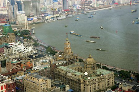 río huangpur - Cityscape of Shanghai Foto de stock - Con derechos protegidos, Código: 855-02988246