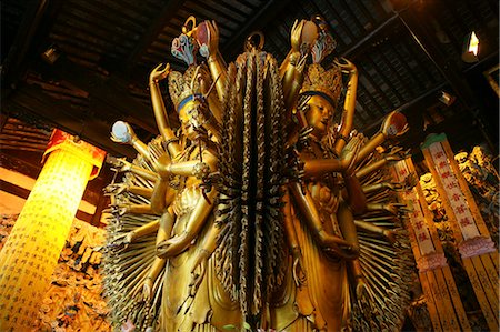 Goddess Guanyin at Lonhua Temple, Shanghai Stock Photo - Rights-Managed, Code: 855-02988341