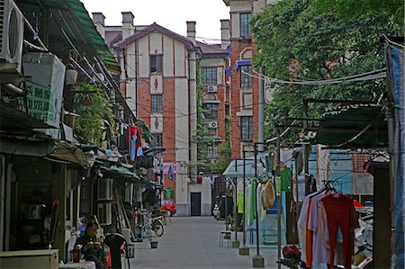streets of old china images - Apartments and squatters at Shanghai Stock Photo - Rights-Managed, Code: 855-02988439