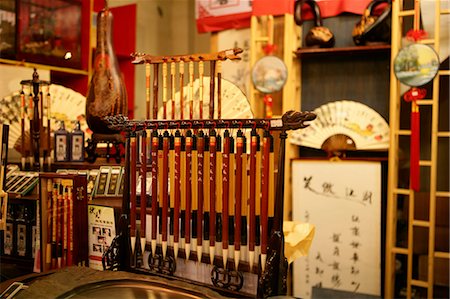 A calligraphy brush shop at Jiufeng, Taipei, Taiwan Stock Photo - Rights-Managed, Code: 855-02988485