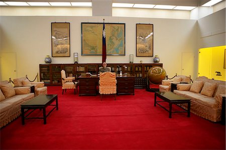 Büro des früheren Präsidenten von Präsident Chiang Kai-Shek in der Memorial Hall, Taipei, Taiwan Stockbilder - Lizenzpflichtiges, Bildnummer: 855-02988500