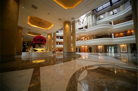 Lobby of Grand Hyatt Hotel, Taipei, Taiwan Stock Photo - Rights-Managed, Code: 855-02988628