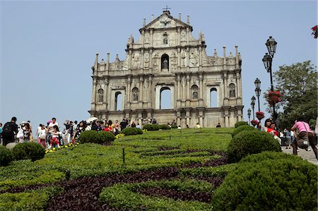 ruinas de sao pa - Ruins of St. Paul cathedral, Macau Foto de stock - Direito Controlado, Número: 855-02988684