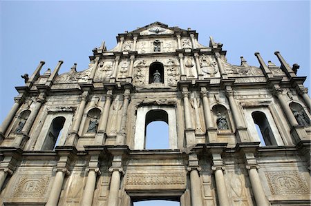 ruinas de sao pa - Ruins of St. Paul cathedral, Macau Foto de stock - Direito Controlado, Número: 855-02988681