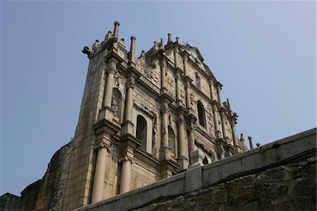 ruinas de sao pa - Ruins of St. Paul cathedral, Macau Foto de stock - Direito Controlado, Número: 855-02988694