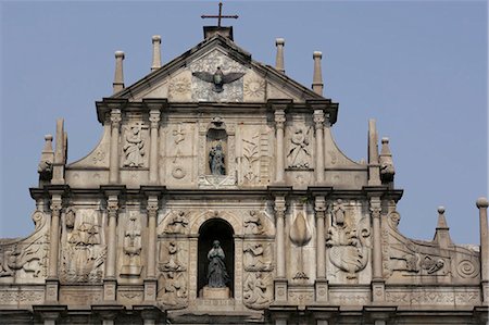 ruinas de sao pa - Ruins of St. Paul cathedral, Macau Foto de stock - Direito Controlado, Número: 855-02988708